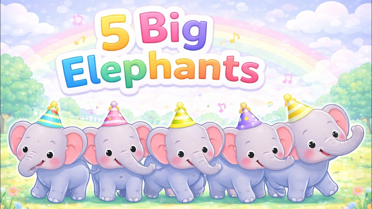 One Big Elephant 🐘| Counting & Animal Song for Kids