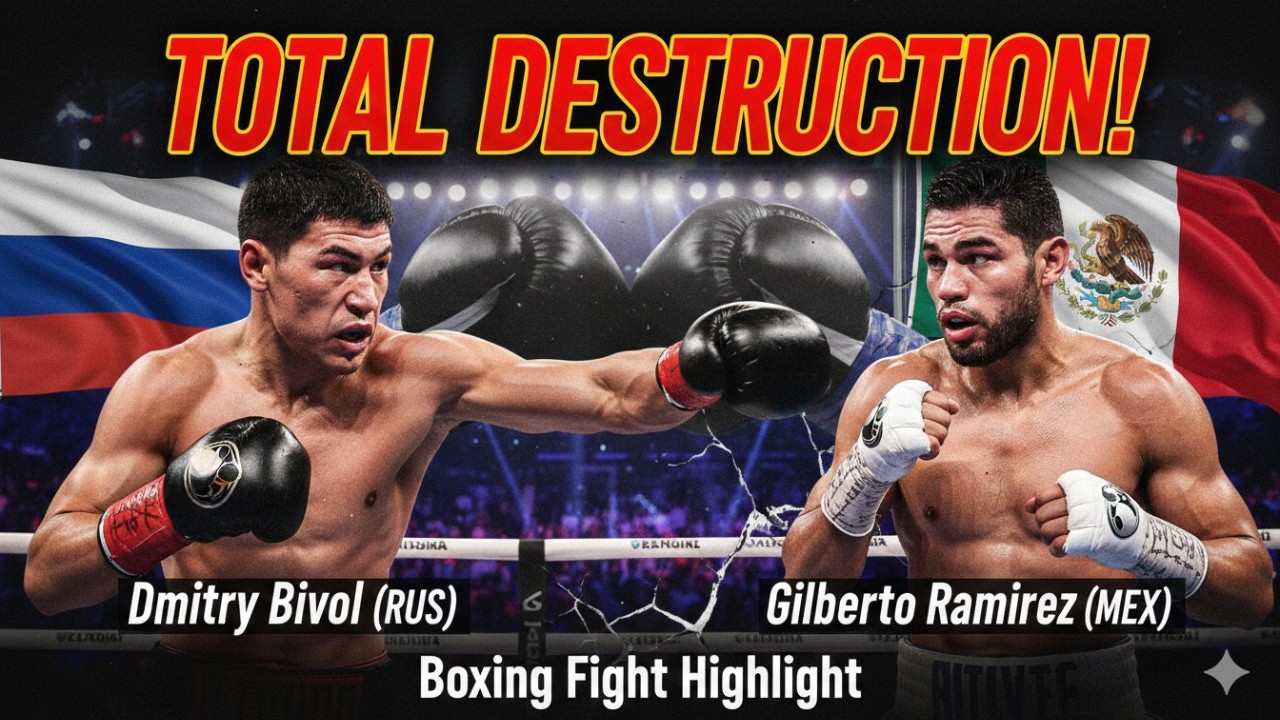 Total Destruction! Dmitry Bivol RUS vs Gilberto