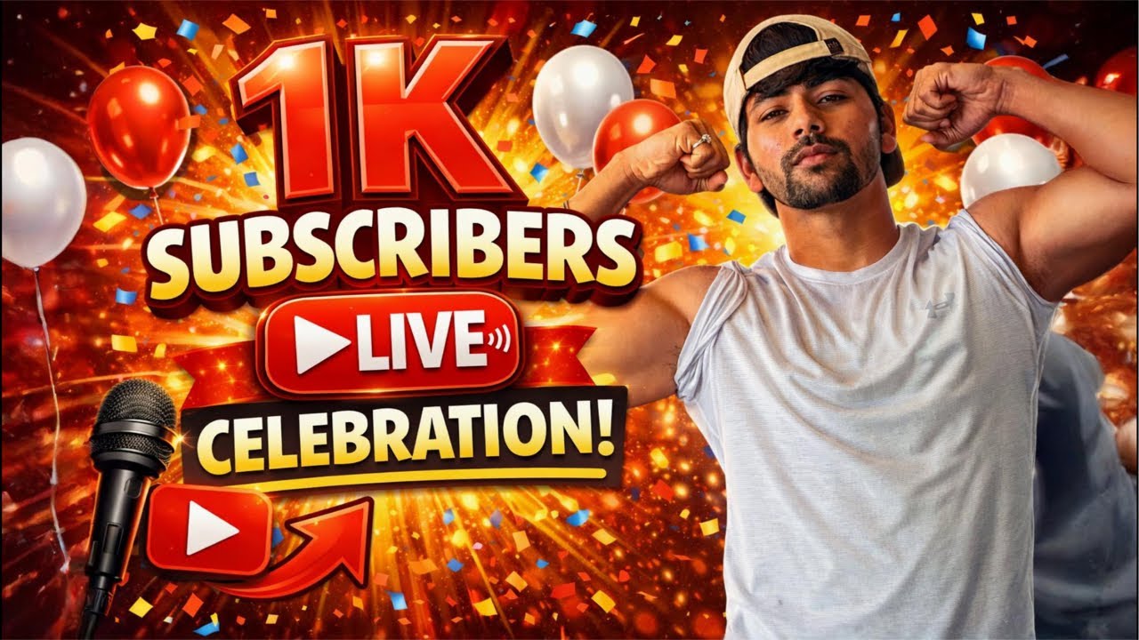 1K Subscribers Celebration Live 🔥❤️