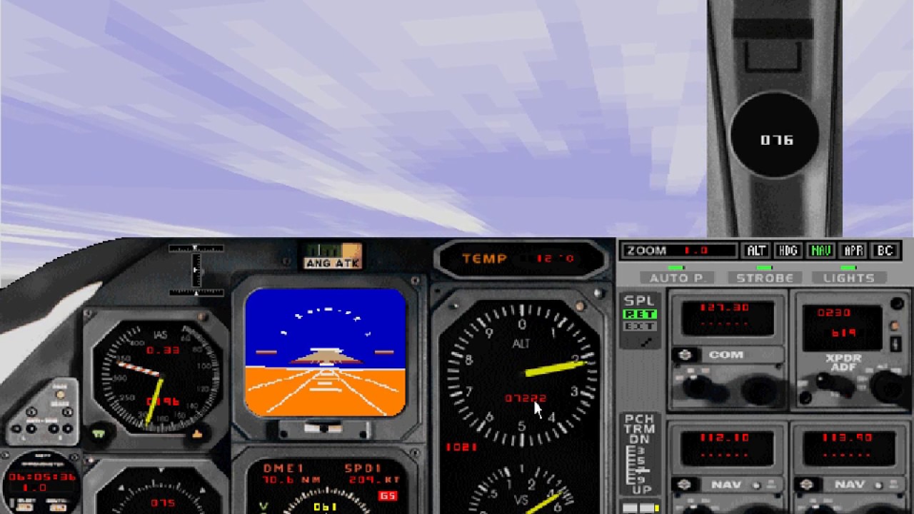 Microsoft Flight Simulator for Windows 95 | Chicago Meigs to Toronto City | LearJet 35