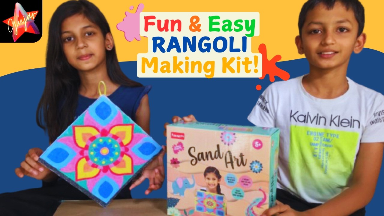 Funskool Sand Art for Kids | DIY Fun & Easy Rangoli Making Kit