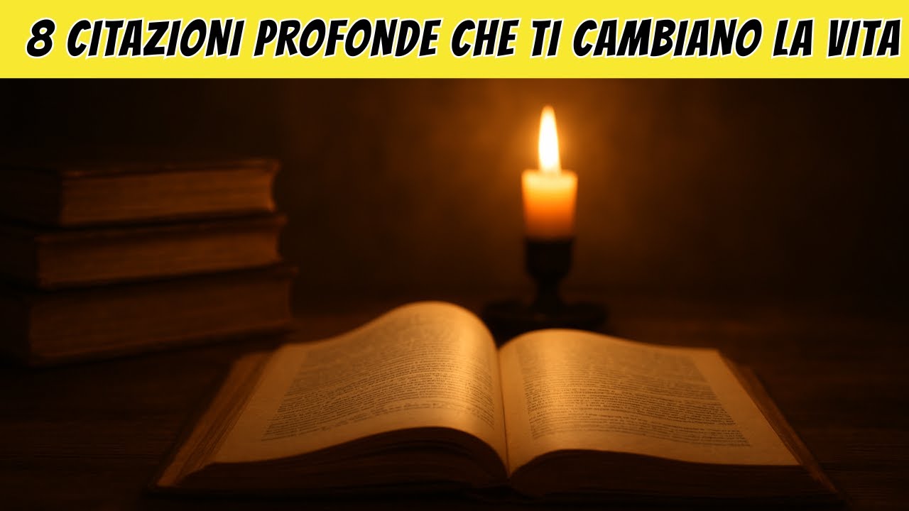 8 Citazioni profonde che ti cambiano la vita