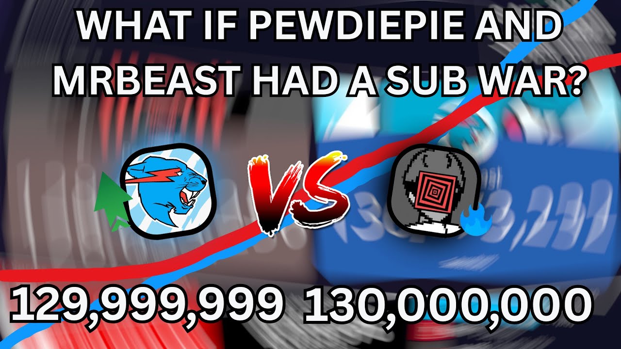What If MrBeast And PewDiePie Had a SUBSCRIBER WAR?!