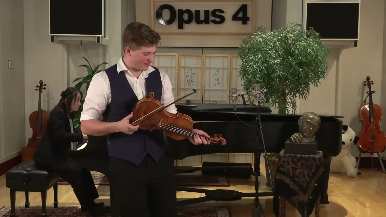 Opus 4 Studios: Andrew Horne, violin -  Concerto in D minor I. Allegro moderato by Jean Sibelius