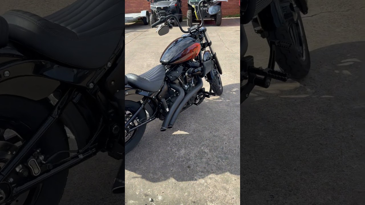 2023 Harley Davidson Street Bob 114 freedom exhaust #streetbob #harleydavidsonmotorcycles