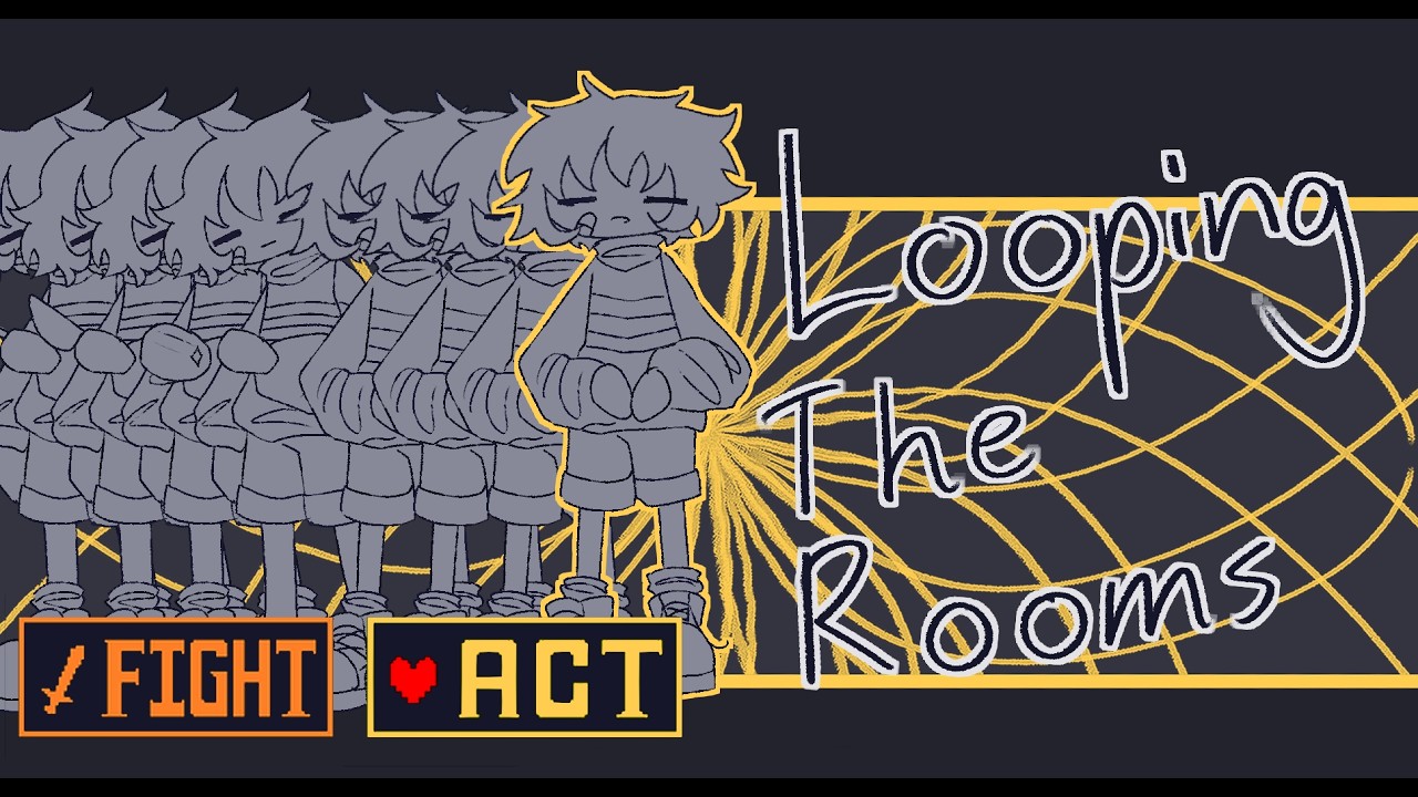 Loopin The Rooms - Undertale Animation meme