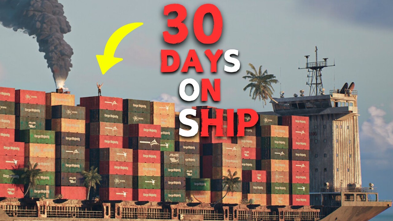 30 Days On Ship - Surviving On A Cargo Ship