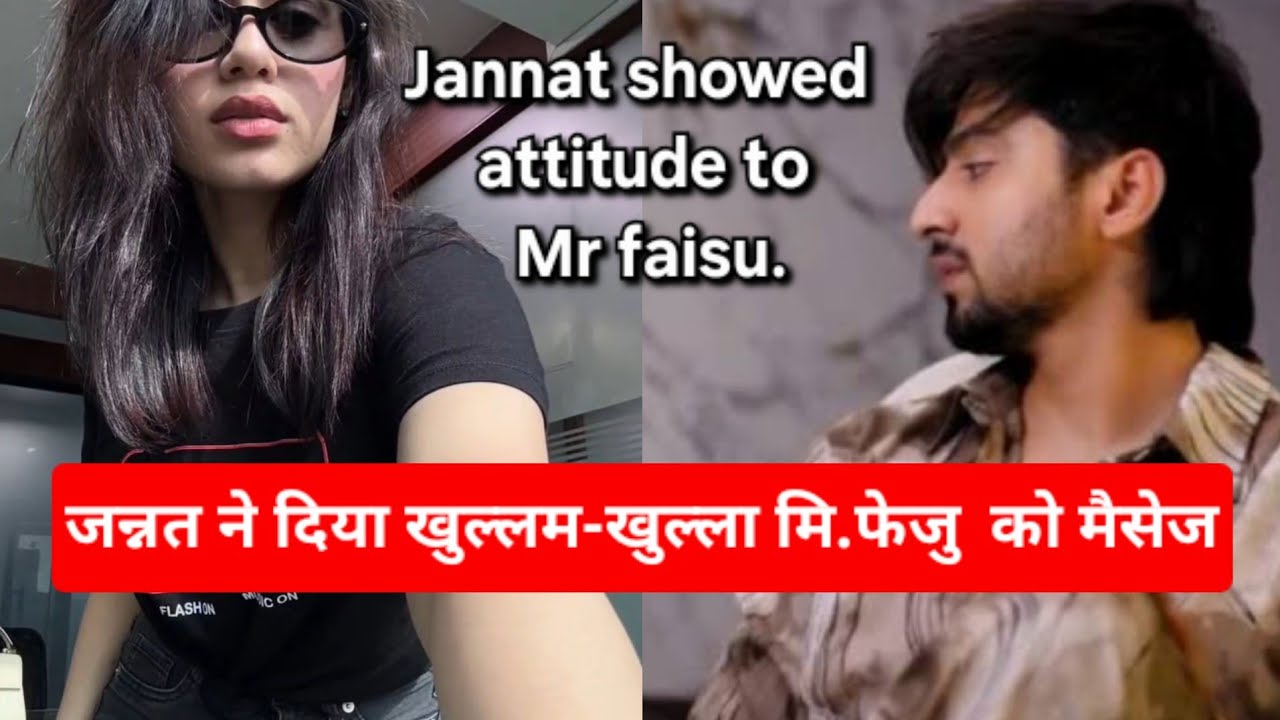 Jannat Zubair open massage for mr. faisu, viral video, new update for fainat fans, #fainat #mrfaisu 
