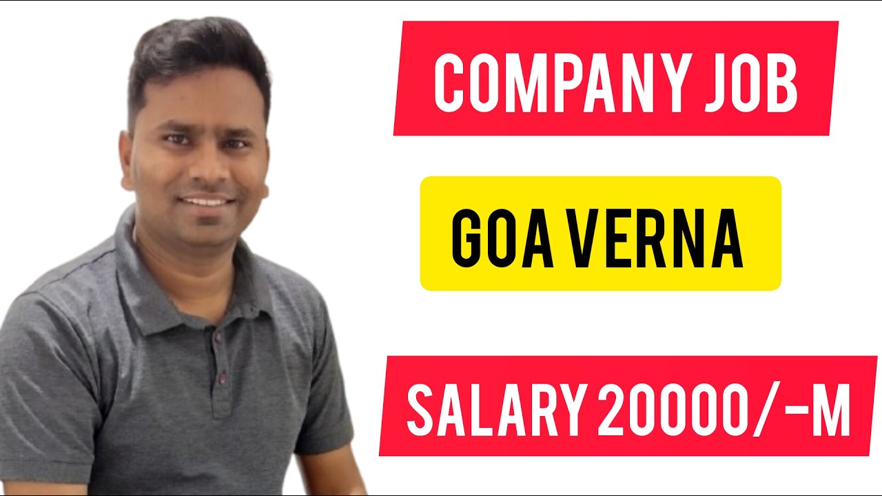 Company Job Goa Salary 20000Rs Monthly | 12th ITI Diploma Contact HR Recruiter 7040032219 ||