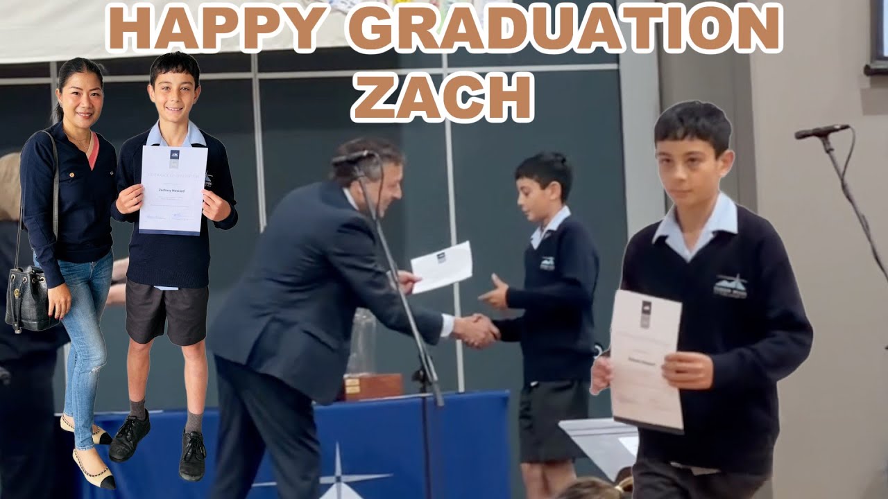 TARA SA GRADUATION NI ZACH | SOBRANG IBANG IBA COMPARE SA GRADUATION NATIN SA PINAS