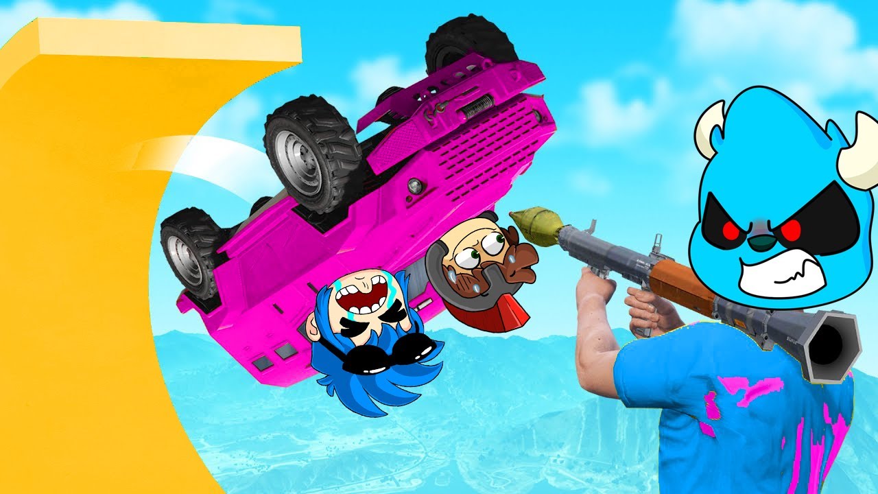 ¡BATALLA de RPG vs COCHES BLINDADOS en GTA! 🚗💣 con LOS COMPAS Mondongo