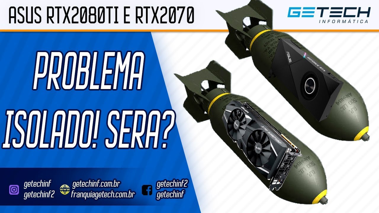 Reparo Asus RTX2080ti e RTX2070 - Tentamos desarmar as bombas!