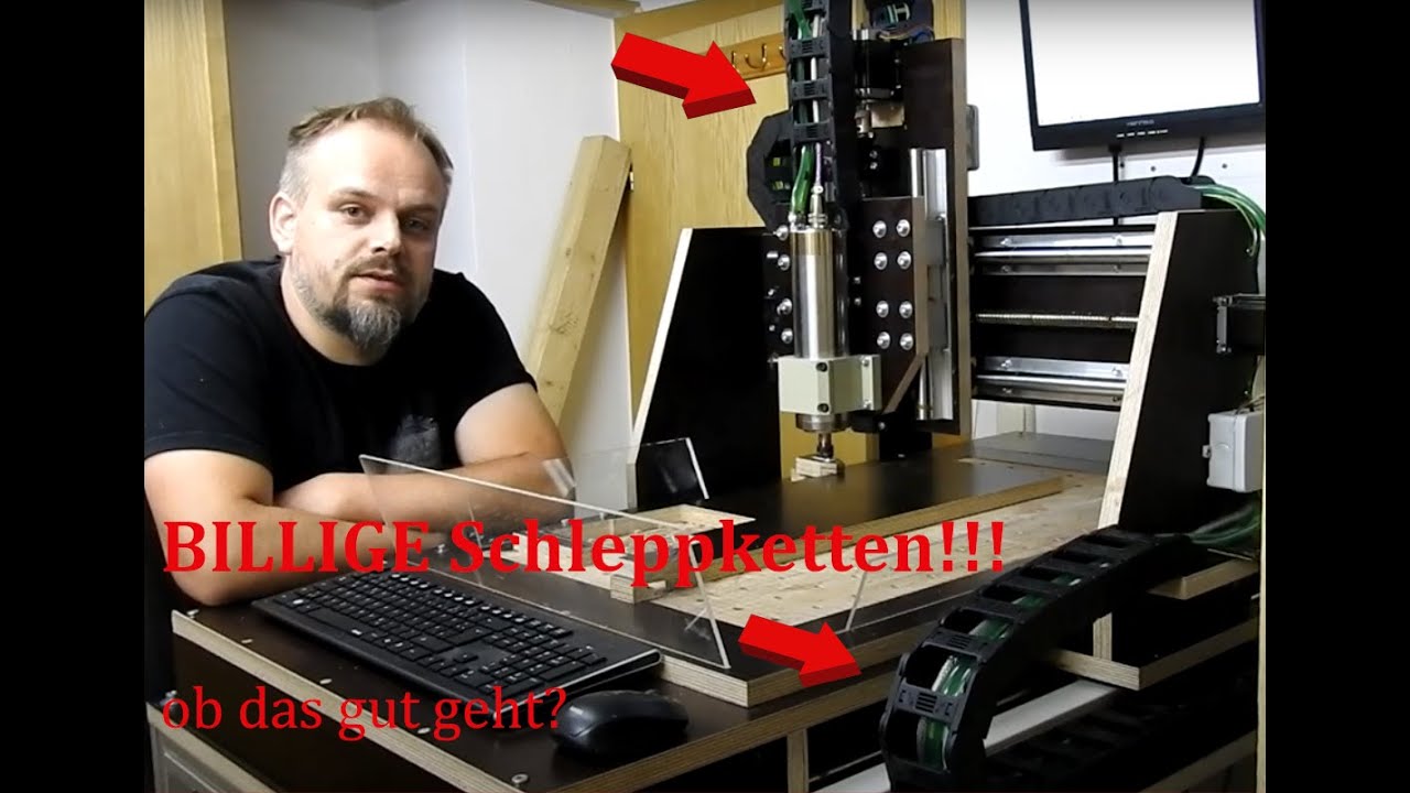 Schleppketten an der CNC anbauen
