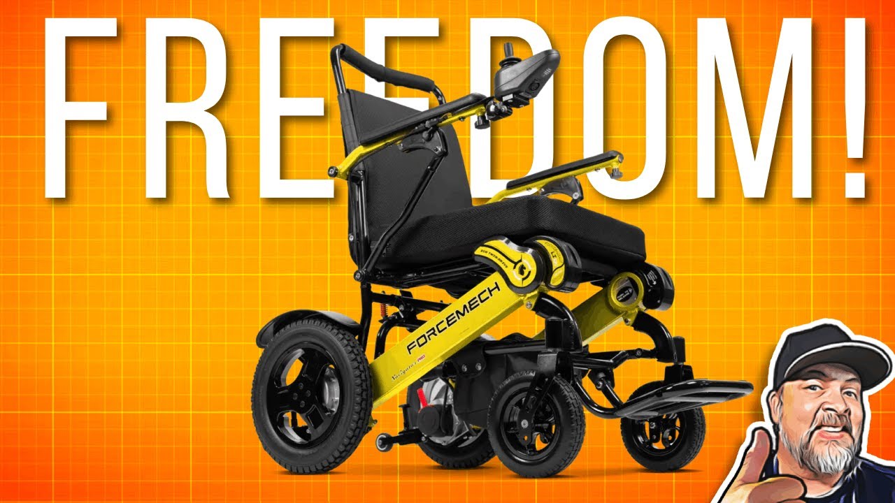 LOVE IT!! Forcemech Navigator Pro Lightweight Folding Electric Wheelchair for Travel