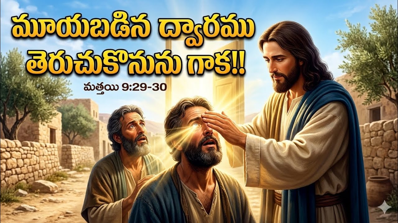 మూయబడిన ద్వారము తెరుచుకొనును గాక!! #dailydevotion #propheticword #jesuslovesyou #telugubible #god 