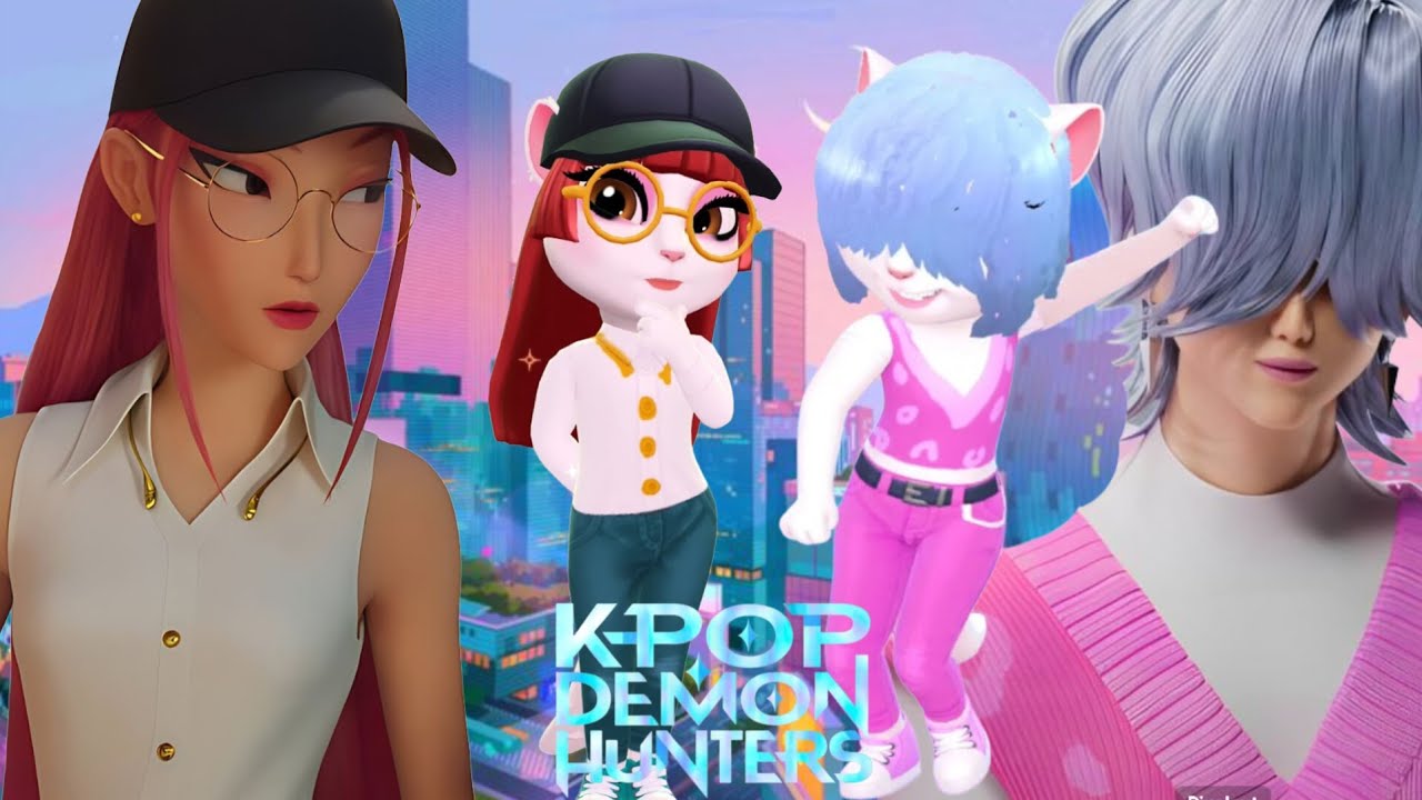 🔥✨ My Talking Angela 2 | K-Pop Demon Hunters–Inspired Cosplay Update! ✨🔥