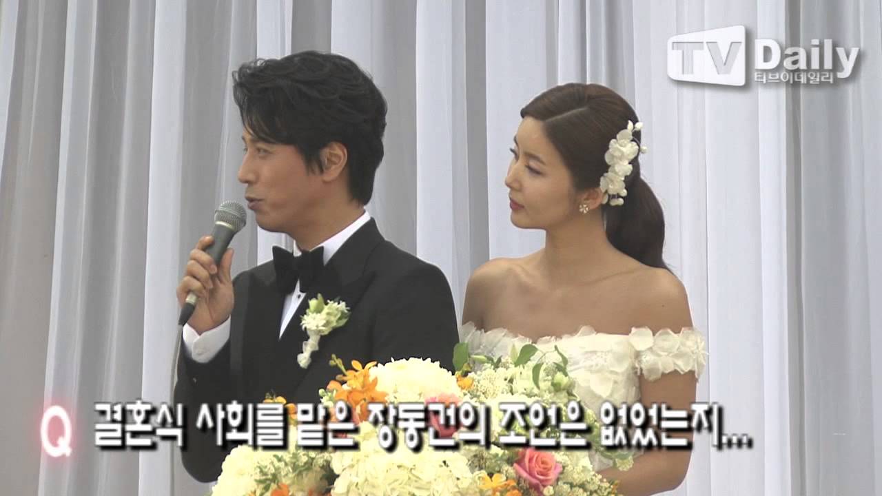 [tvdaily] ★Han jae-seok, Park sol-mi wedding★Jang Dong-gun, Emceeing the wedding