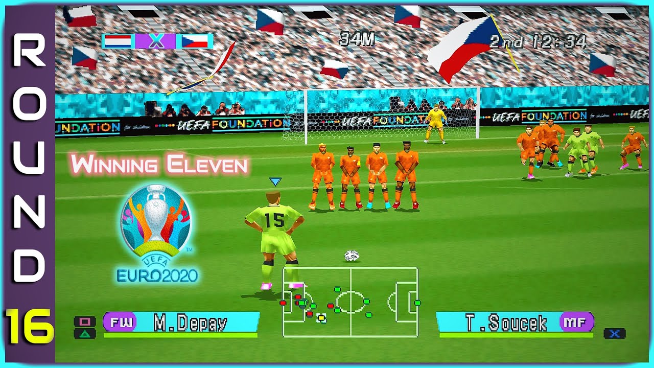 Winning Eleven 2002 'Euro 2020 patch' - Round of 16 day 2 | Netherlands vs Czech Republic