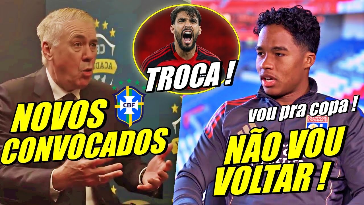 ADEUS REAL ! ENDRICK MANDA RECADO ! ANCELOTTI SURPREENDE EM ENTREVISTA ! PAQUETA DE VOLTA E MAIS