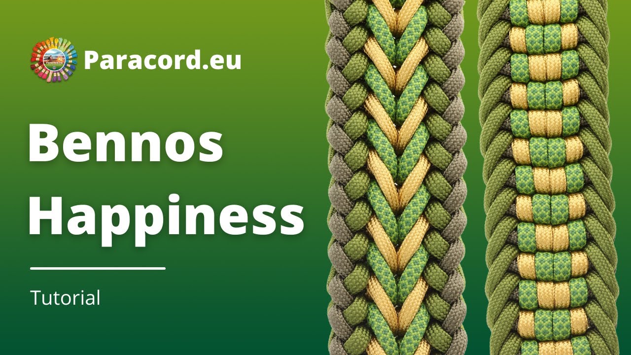 How To Knot Bennos Happiness | Make a Paracord Dog Collar | Easy For Beginners