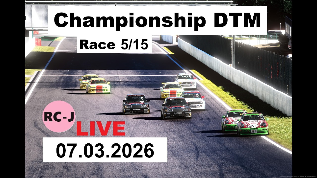 Gran Turismo 7 DTM Championship Race 5/15 Le Mans  LIVE  07.03.2025  RC-J