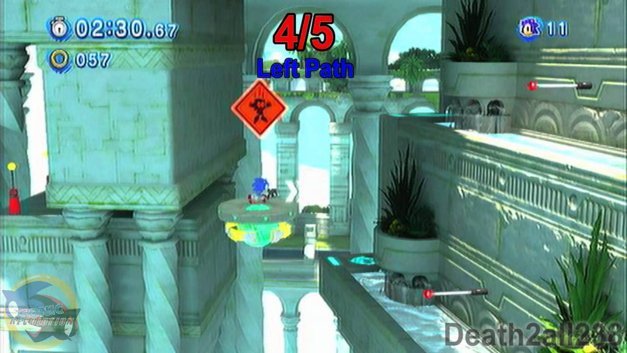 Sonic Generations: Red Star Ring Guide (Sky Sanctuary Zone Act 1 & 2)