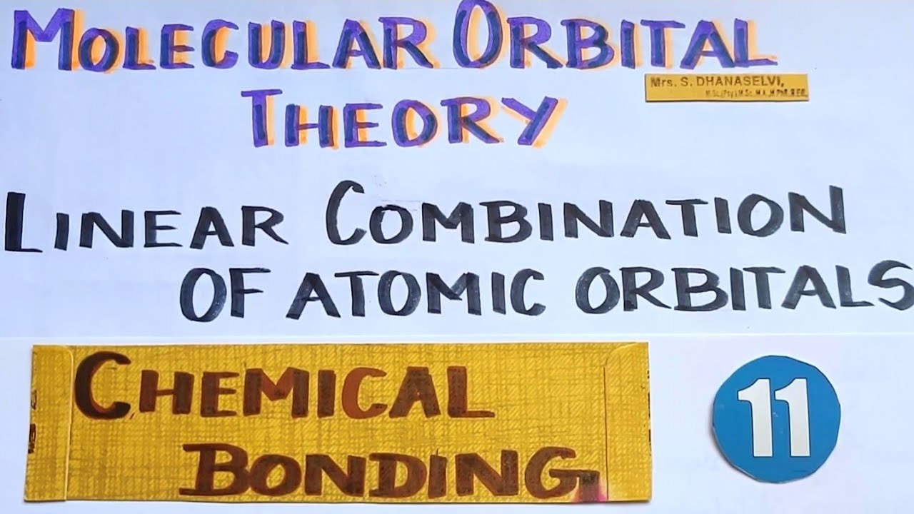 CB-29/Part2/Linear Combination of Atomic Orbitals/MOT/Chemical Bonding/Expln in Tamil/TN11thStd/CBSE