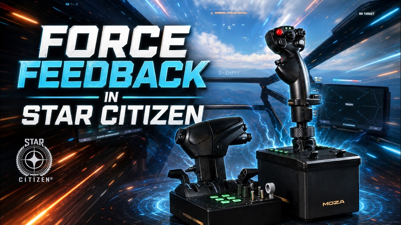 Обратная связь в Star Citizen кардинально меняет правила игры (комплект Moza AB6 + панель управле...