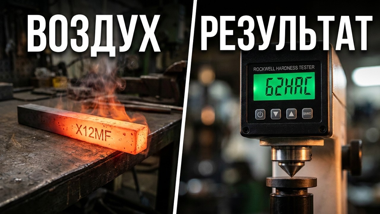 Эксперимент с закалкой х12мф на воздухе.