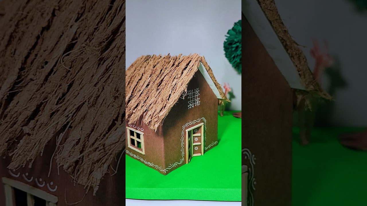 Hut Model for School Projects/ Kaccha House Model/ Types Of Houses