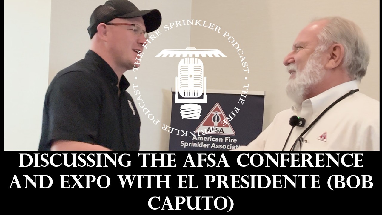 Discussing the AFSA Conference and Expo with El Presidente (Bob Caputo)