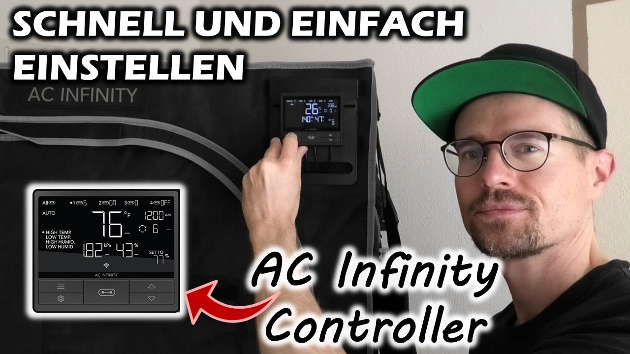 Den AC Infinity Controller 69 PRO und PRO+ einstellen | Anleitung, Bedienung, Review, Adapter
