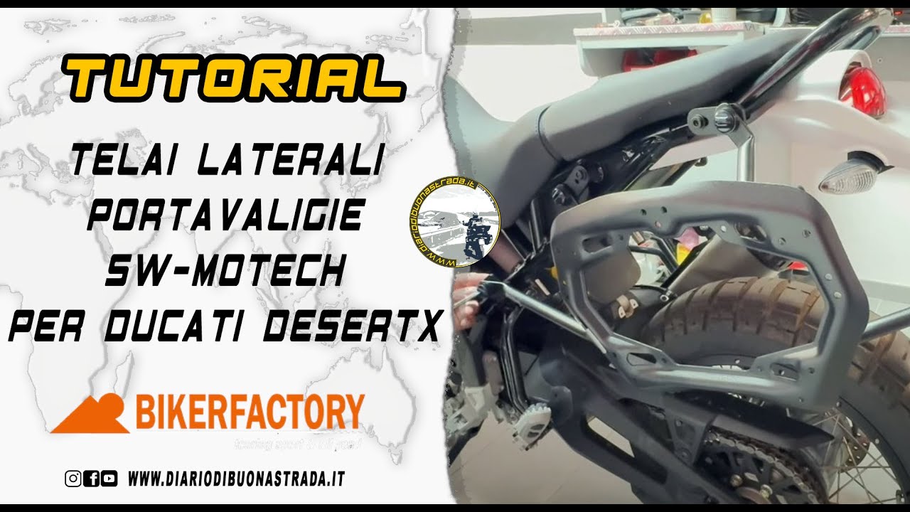 TUTORIAL ⚙️ TELAI LATERALI PORTAVALIGIE SW-MOTECH PER DUCATI DESERTX