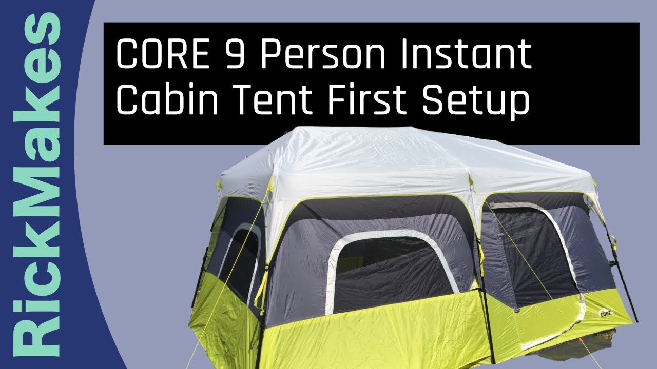 CORE 9 Person Instant Cabin Tent First Setup