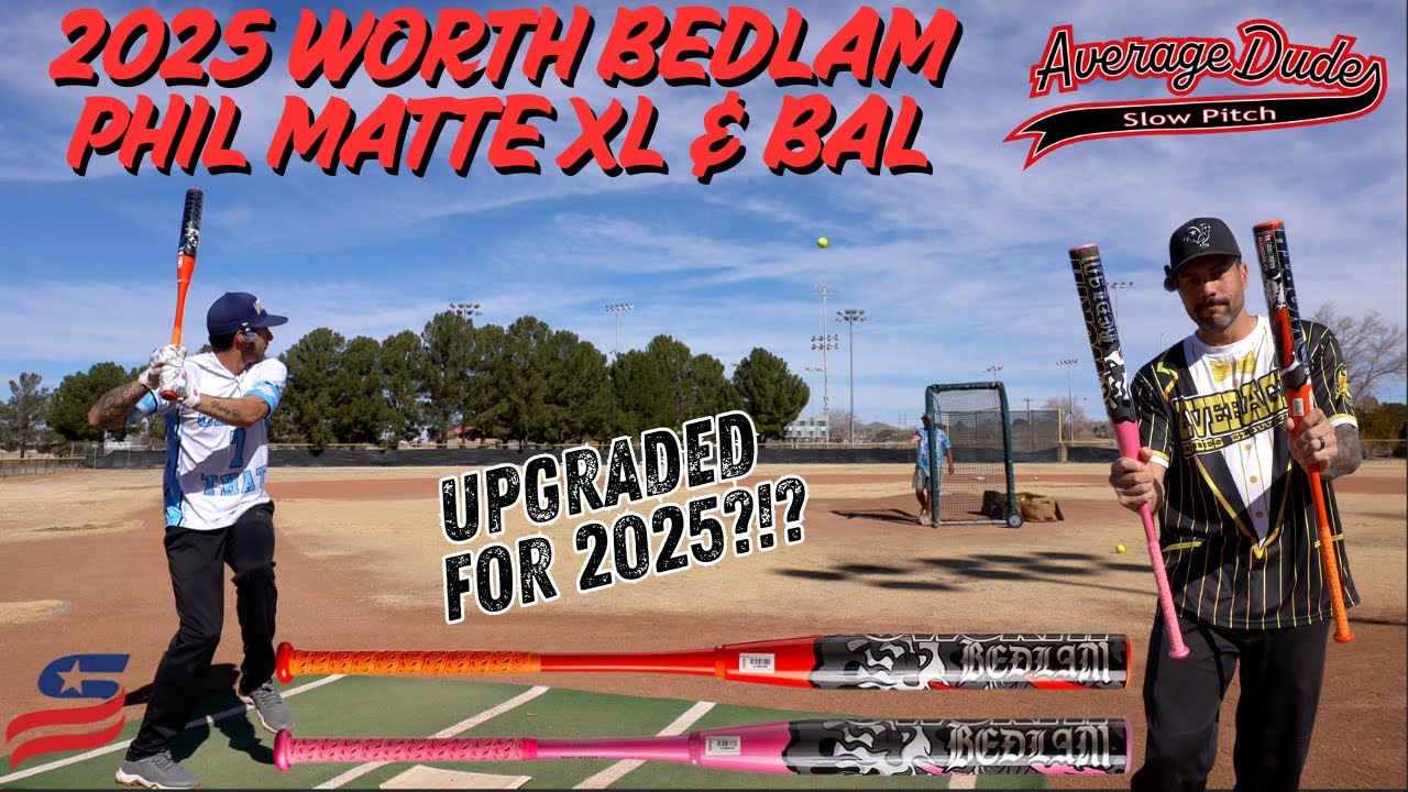 Hitting the Worth 2-Piece Phil Matte Signature Bedlam XL & BAL | USSSA Slowpitch Bat Review