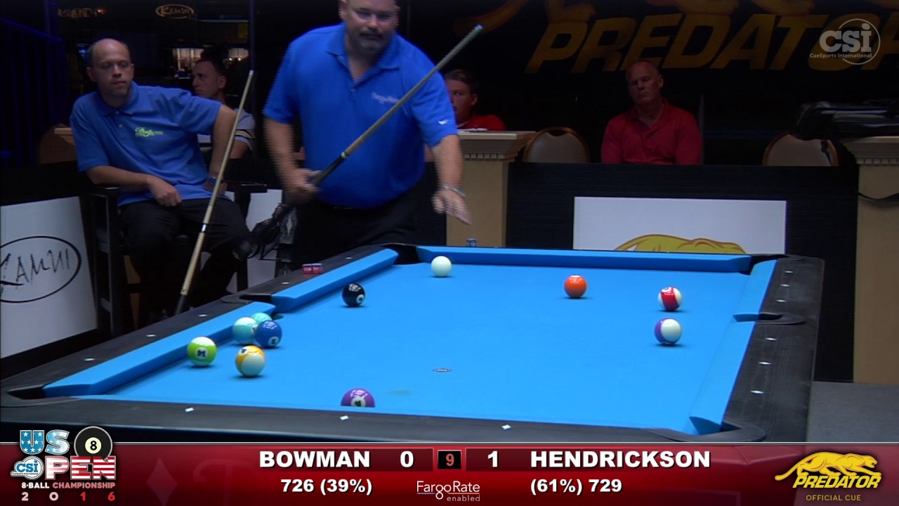 2016 US Open 8-Ball: Jesse Bowman vs Rory Hendrickson