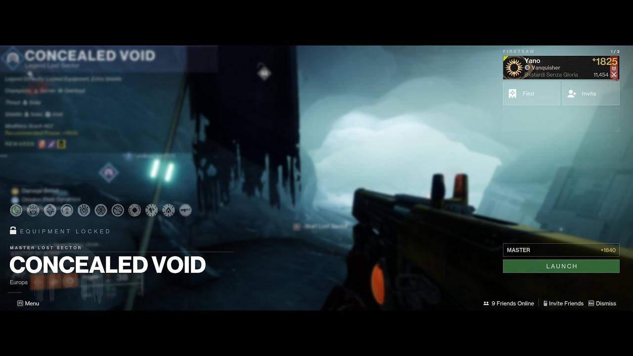 Destiny 2 Concealed Void Lost Sector (Solo Flawless Master, Hunter Solar Build Season 23)