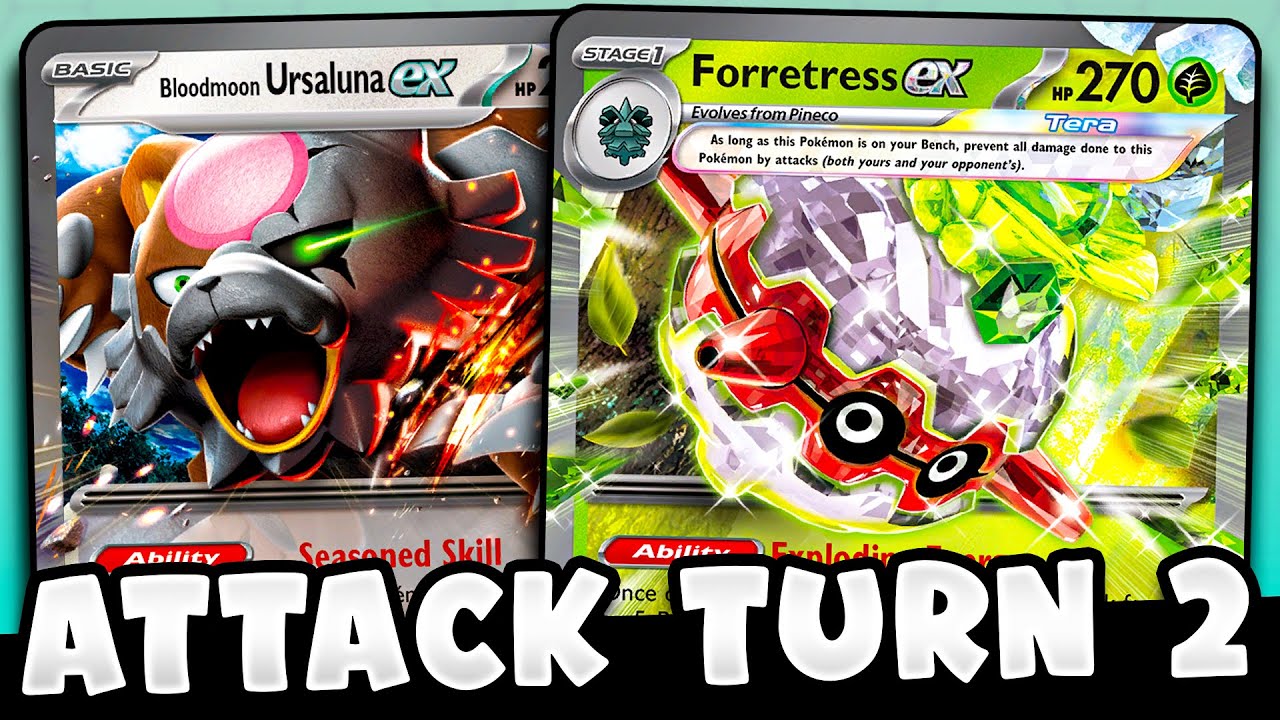My TURBO Bloodmoon Ursaluna & Forretress Deck CRUSHES Meta Decks!