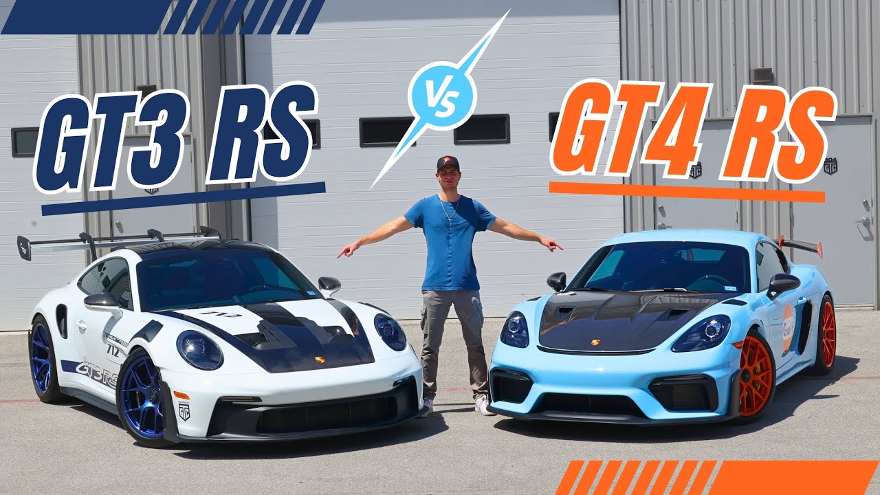 Is the GT4 RS BETTER?! | Head to Head Porsche GT3 RS vs GT4 RS.