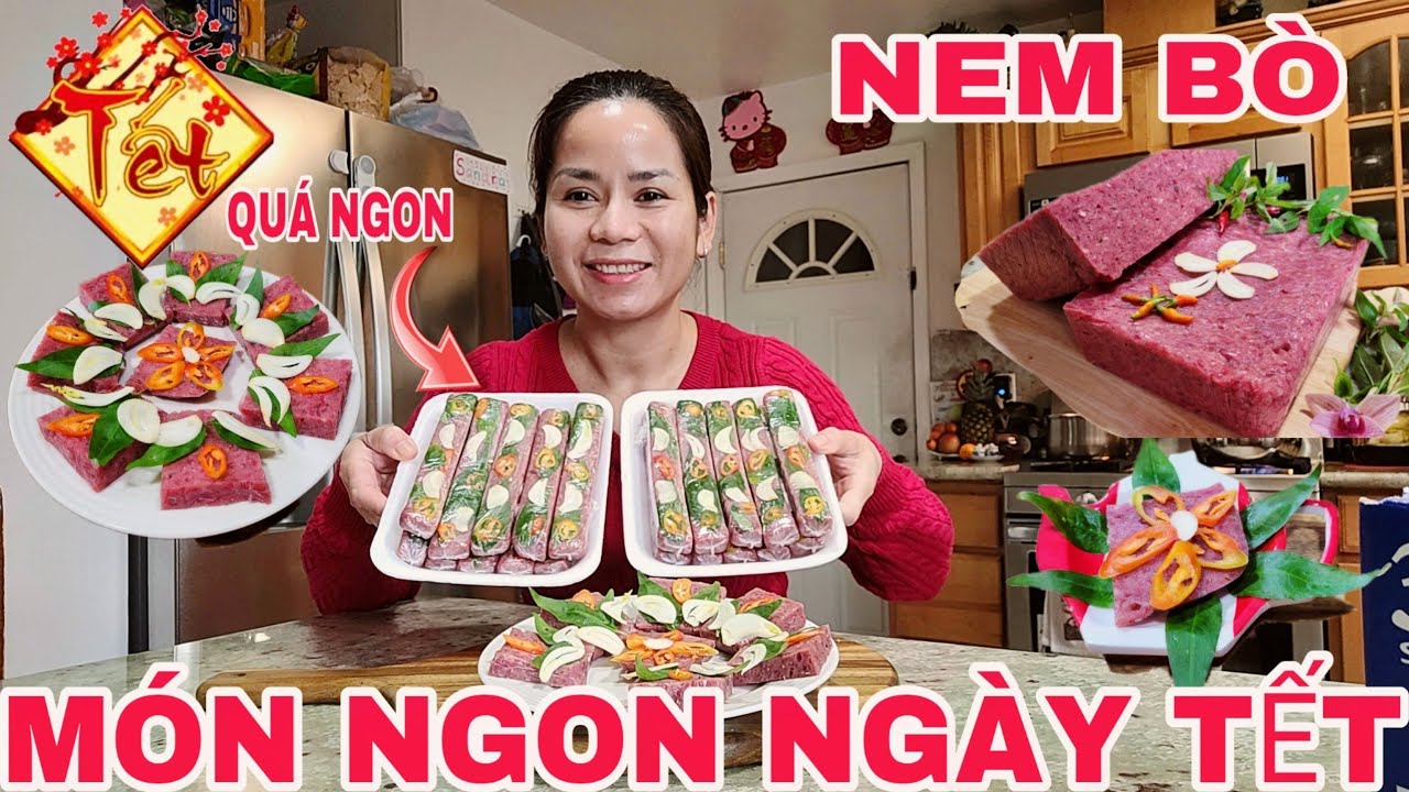 LÀM NEM CHUA  CÔNG THỨC 3 ĐỜI TRUYỀN LẠI THEO CÁCH NÀY CHO NGÀY Tết NGUYÊN ĐÁN 2025 NEM CHUA RECIPE