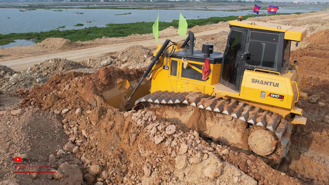 Wonderful Machine Shantui Bulldozer Stronger Pushing Soils Activities Special Power
