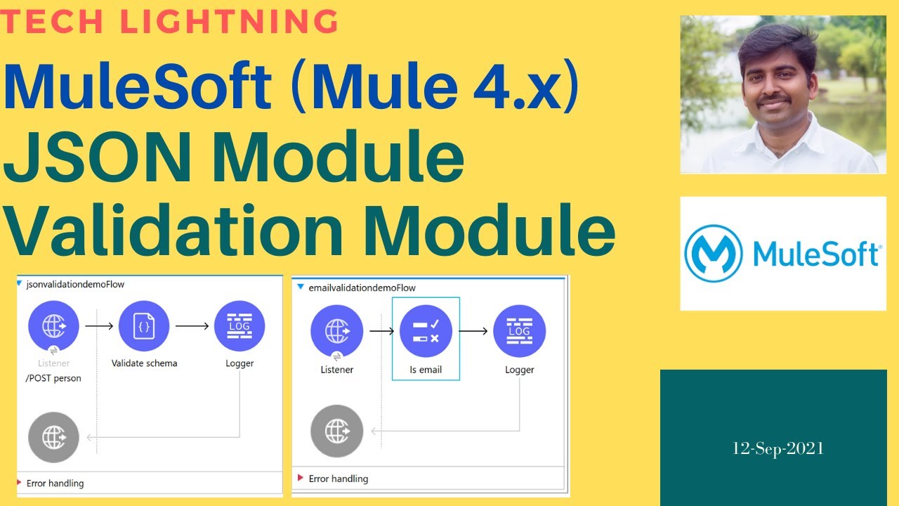 MuleSoft | How to validate JSON data against JSON Schema | JSON Module | Validation Module | Email