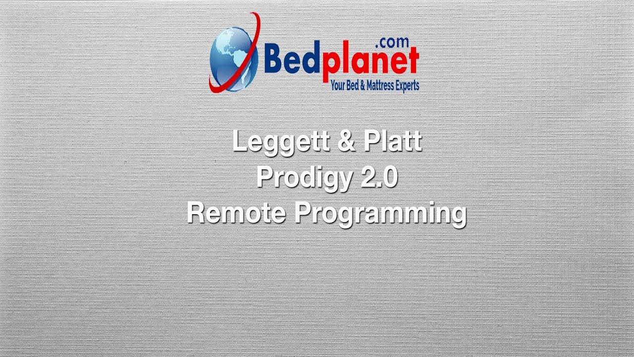 Leggett & Platt Prodigy 2.0 Remote Programming