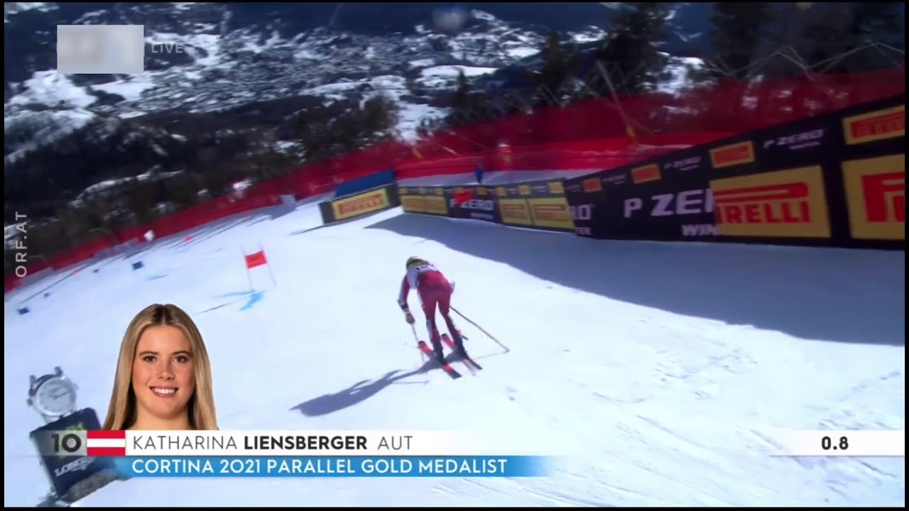 Ski WM 2021: Katherina Liensberger - 3. Platz - Riesenslalom | Damen | Lauf 1