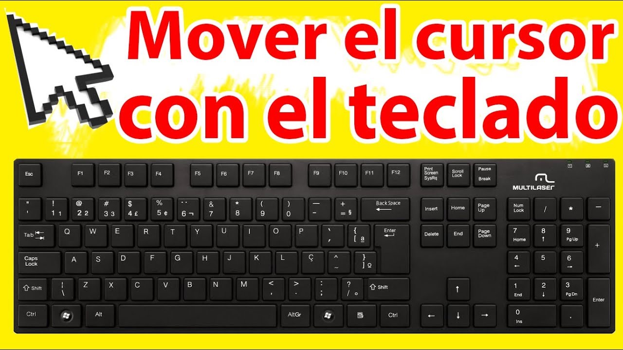 Como mover el cursor del mouse con el teclado en windows 10