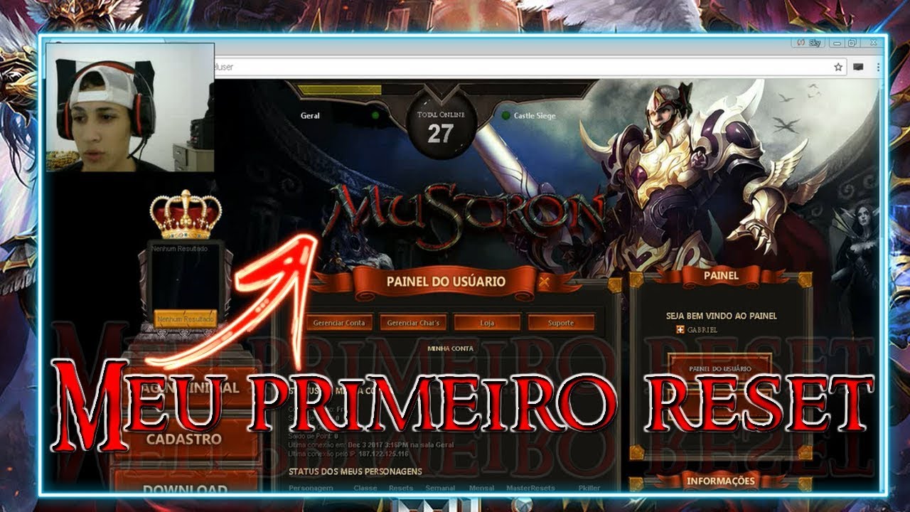 Mu Stron Mu Online - Meu primeiro reset
