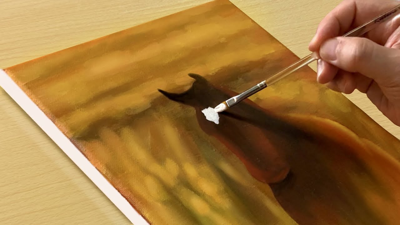 How to draw a Horse / Acrylic Painting / STEP by STEP #308
