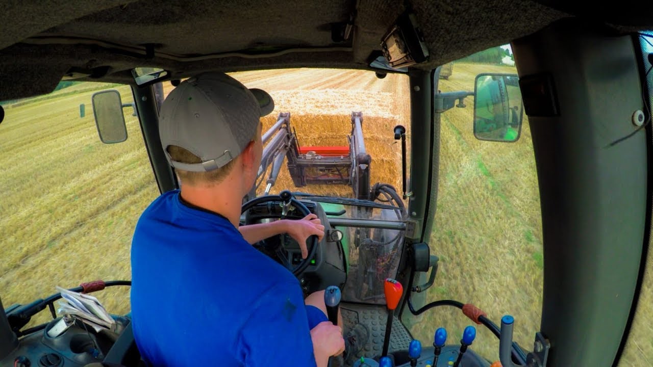 Cabview Gopro Strohballen stapeln 2018 Deutz Fahr Agrotron 85