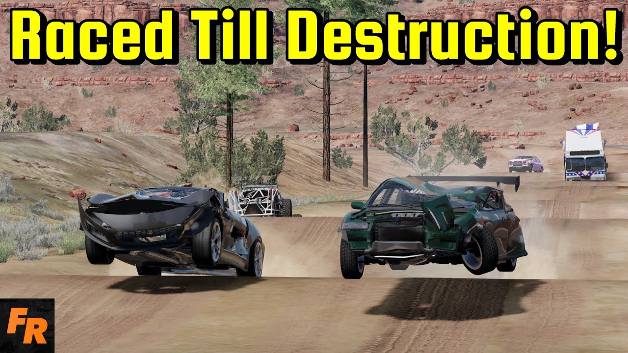 Raced Till Destruction! - BeamNG Drive