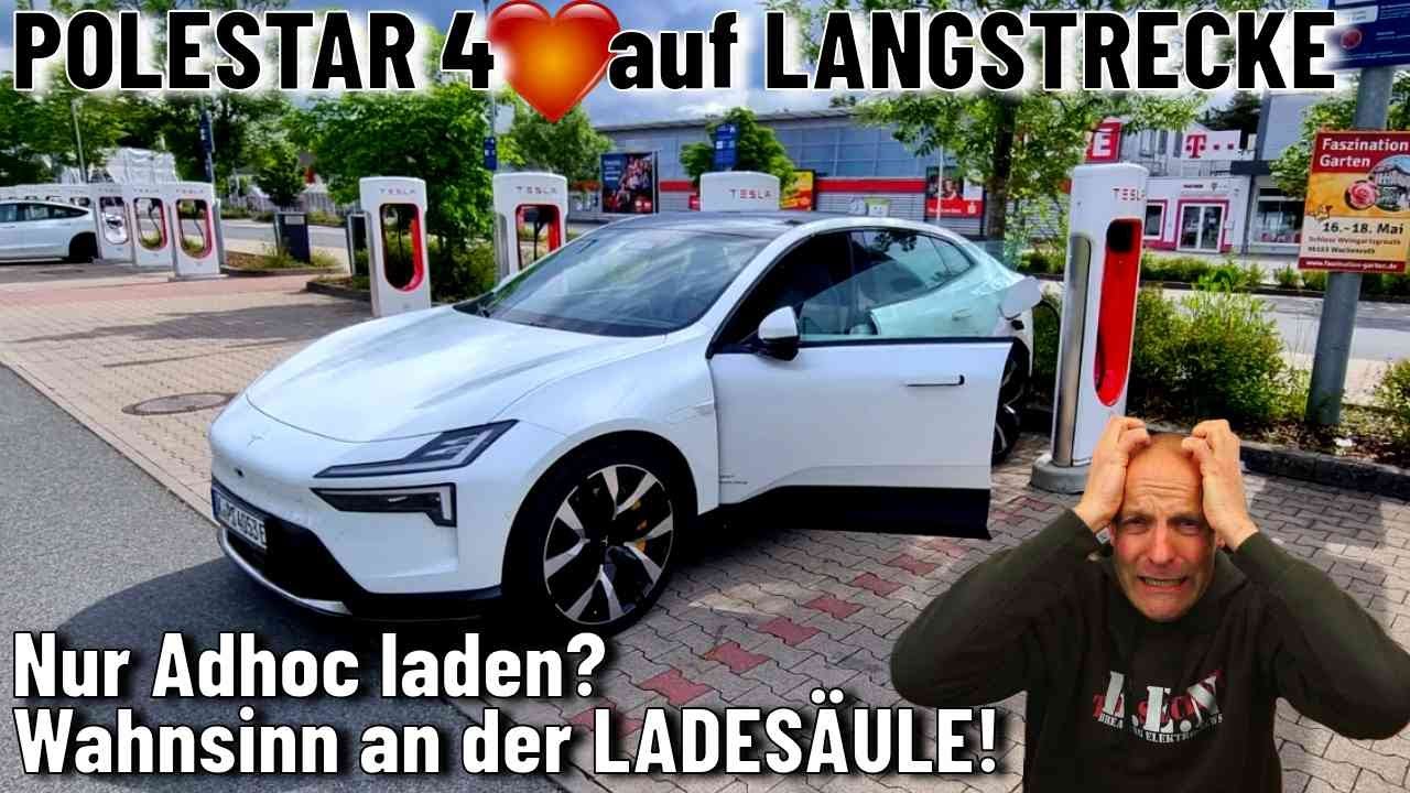 Polestar 4 auf Langstrecke und nur Adhoc laden? WAHNSINN an der LADESÄULE! 🤬